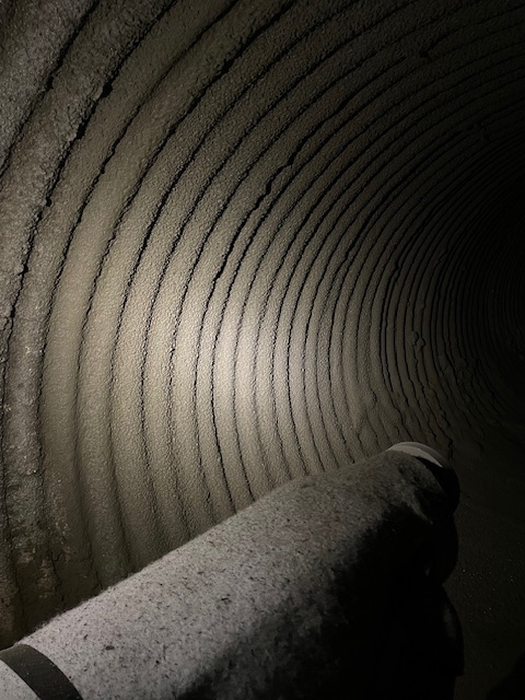 field applied cement mortar lining